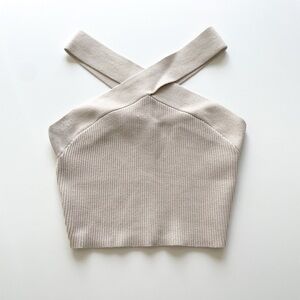 Babaton Sculpt Knit Criss-Cross Tank